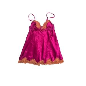 gilligan & o’malley purple and orange babydoll top